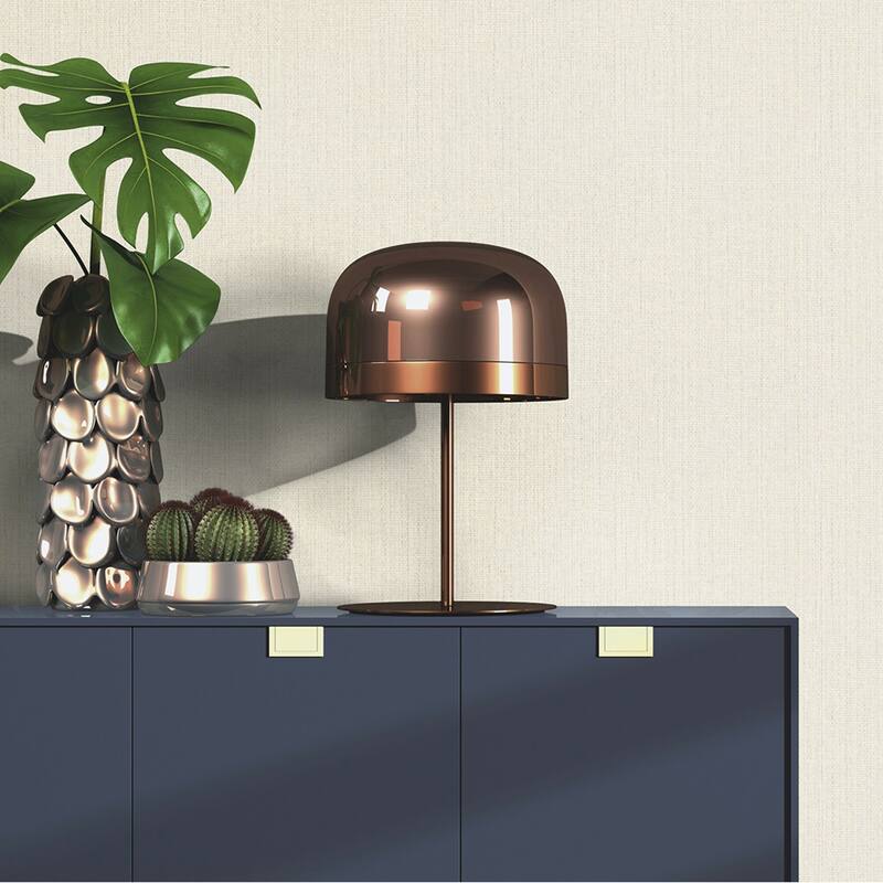 Advantage Hoshi White Woven Wallpaper - 20.9in x 396in x 0.025in - 20.9in x 396in x 0.025in