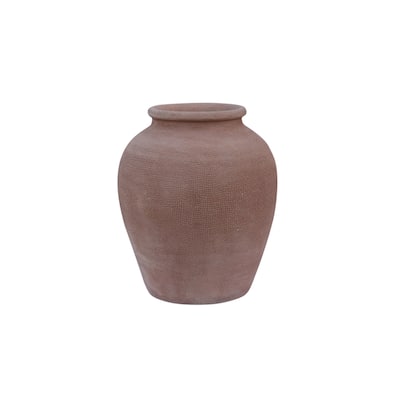 Terracotta Vase Natural Dia 9.45" - NATURAL TERRACOTTA - NATURAL TERRACOTTA