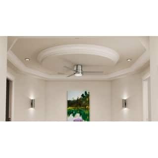 Casablanca 54" Commodus Low Profile Ceiling Fan with LED Light Kit and Wall Control - Modern & Contemporary, Transitional