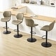preview thumbnail 9 of 27, HOMYKA Swivel Adjustable Height Stool Set of 4 Khaki