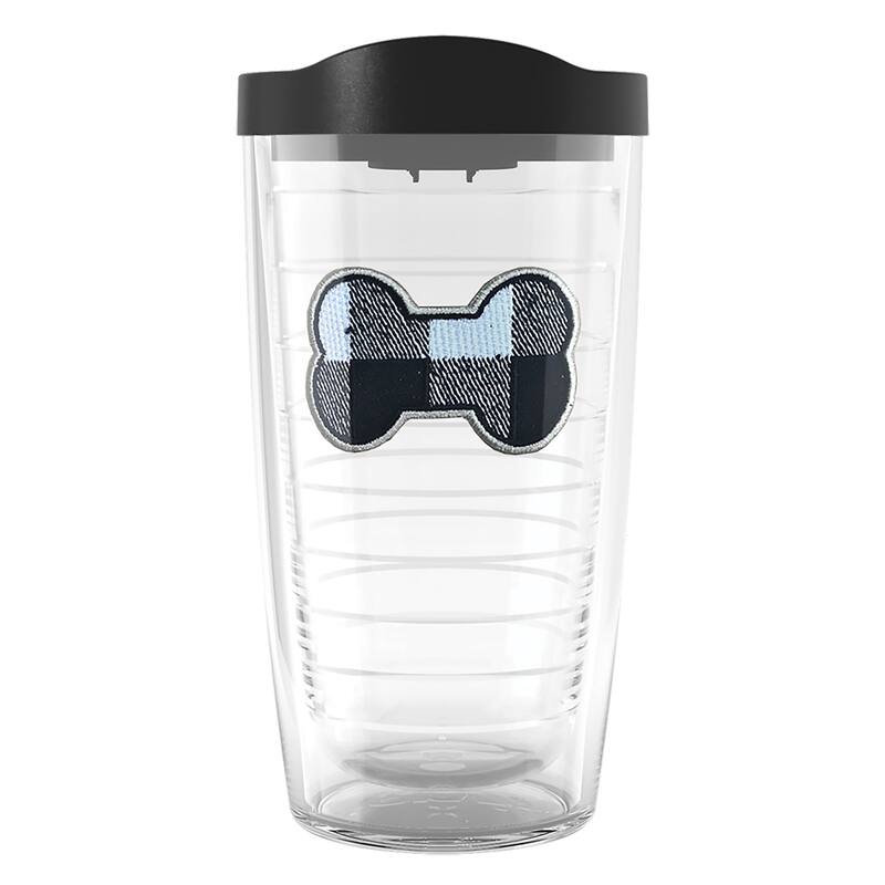 Tervis Plaid Bone Made in USA Double Walled Insulated Travel Tumbler, Classic - 16oz