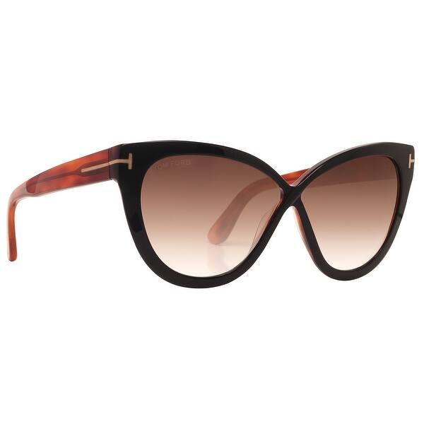 Shop Tom Ford Arabella Tf 511 05g 59mm Black Havana Brown Gradient