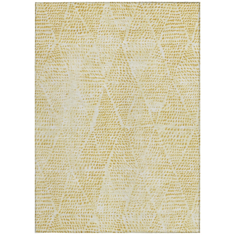 HomeRoots Geometric Transitional Rectangle Outdoor Rug