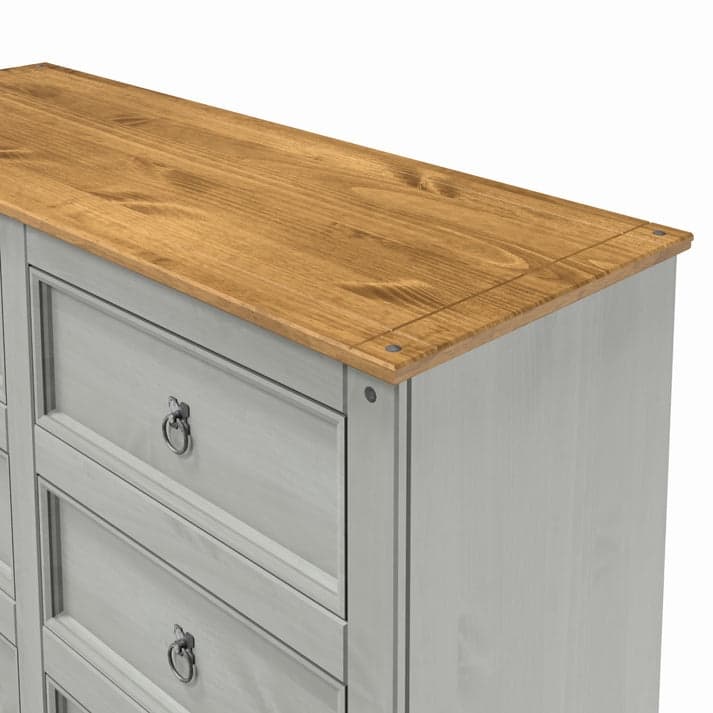 Wood Dresser 3+3 Drawers Chest Corona | Furniture Dash