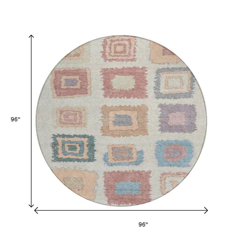 HomeRoots Geometric Transitional Rectangle Outdoor Rug