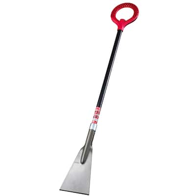 Radius Garden 7 x 53 Inch Long Handled Steel Ice Scraper/Chopper - 7 x 53.25 x 1.5