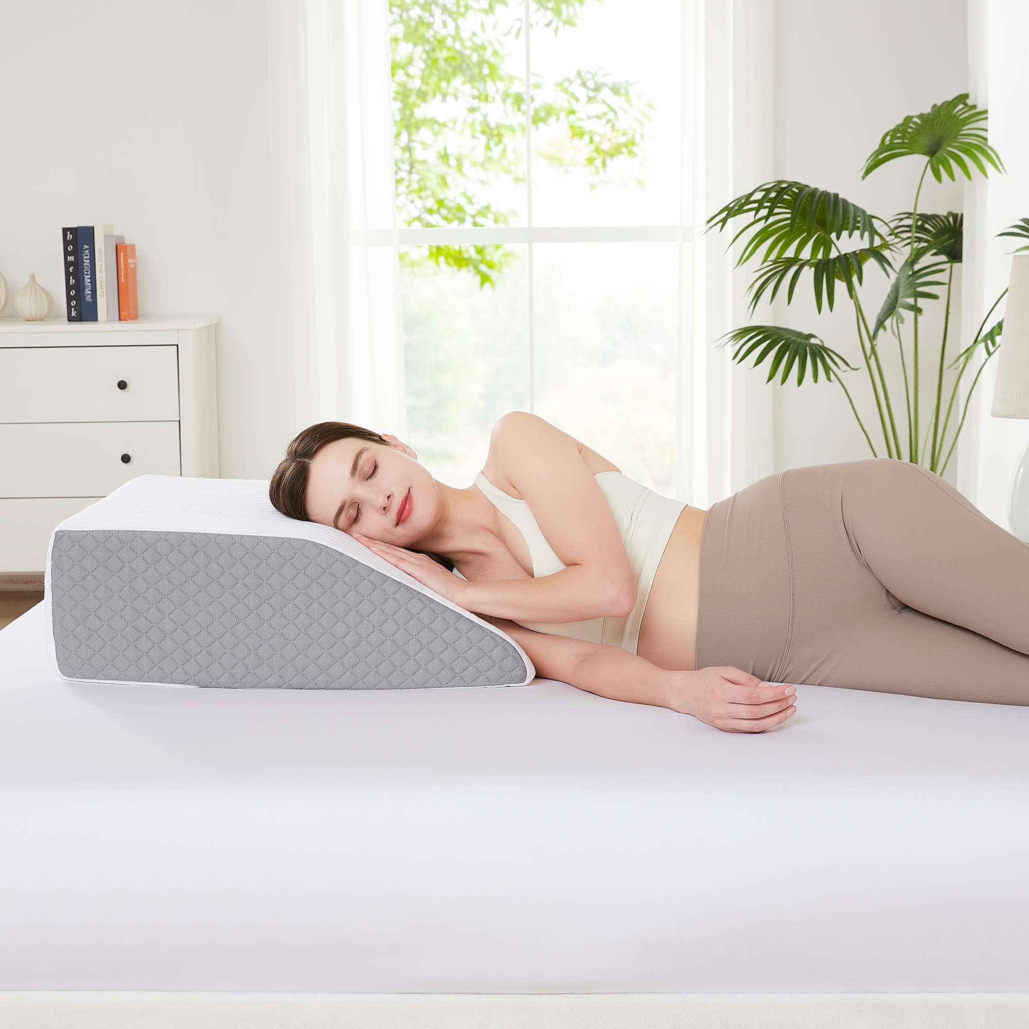 Sweet Home Collection Leg Elevation Bed Wedge Pillow 24 x 21 x 8