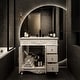 preview thumbnail 2 of 9, Bathroom Vanity Sink Combo White Cabinet Vanity Ceramic Vessel Sink