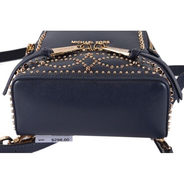 dark blue michael kors purse