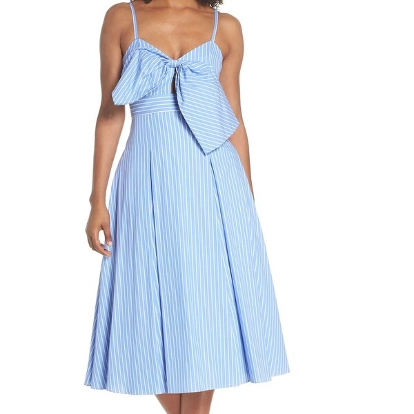 striped tea dress