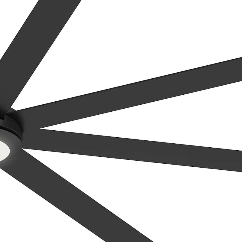 84 Inch 8 Blade Ceiling Fan with Light Remote and Quiet DC Motor - 84 Inches