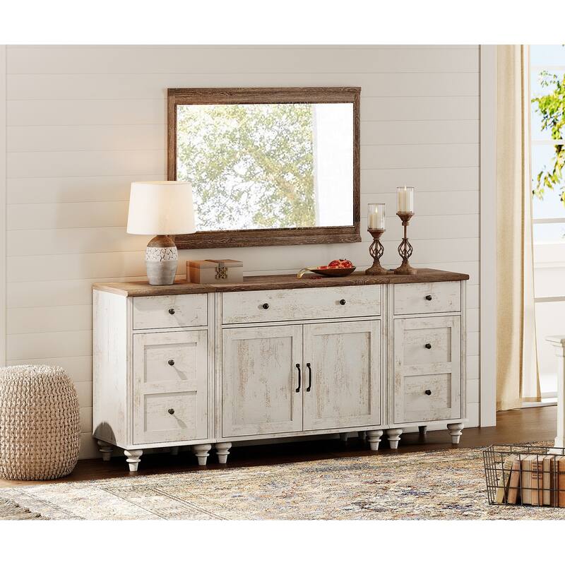 Sideboard Buffet Cabinets with Doors and Drawer