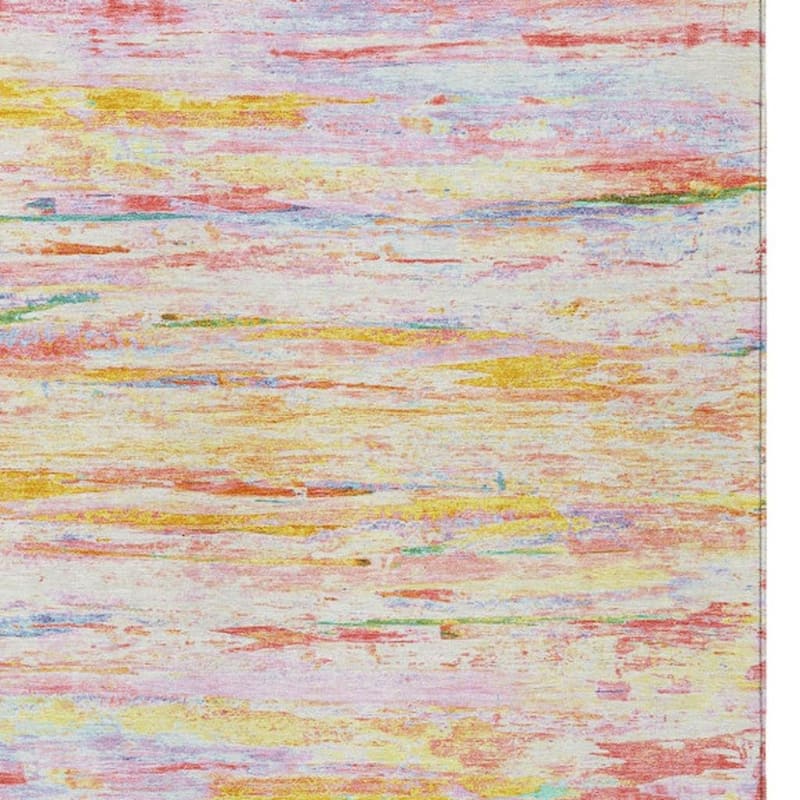 HomeRoots Abstract Transitional Rectangle Outdoor Rug