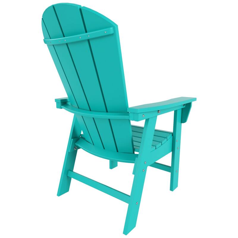 Polytrends Laguna Casual Upright Adirondack Chair (Set of 2)