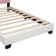 preview thumbnail 8 of 6, Twin Size Upholstered Princess Platform Bed with Crown Headboard