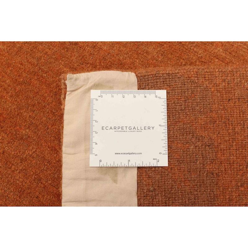 ECARPETGALLERY Hand-knotted Opulence Copper Wool Rug - 2'1 x 11'3