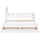 preview thumbnail 7 of 10, Twin Platform Bed with Pull-Out Trundle and Dual Storage Drawers, Solid Pine Wood Frame with Slatted Support