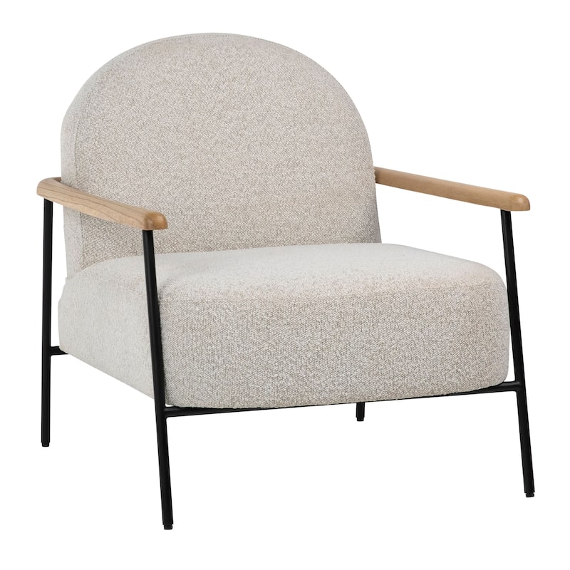 Bartonville Polyester Blend Upholstered Occasional Chair, Beige