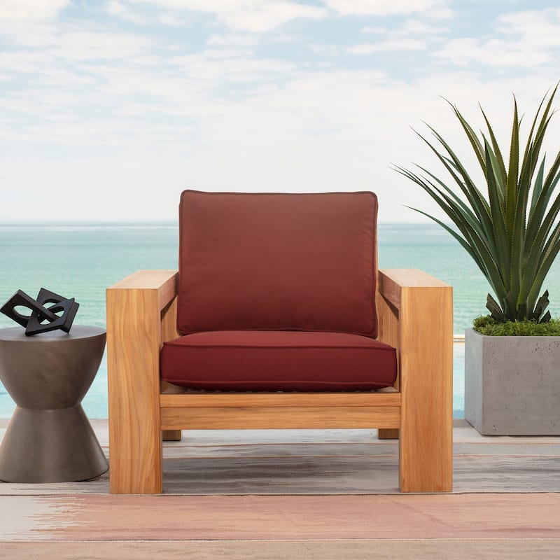 ARDEN Foam Outdoor Double Welted Deep Seat Cushion Set, 24 x 24