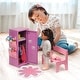 preview thumbnail 2 of 10, Badger Basket School Style Single Doll Locker Set with Bench and Rug - 7" x 6" x 18"