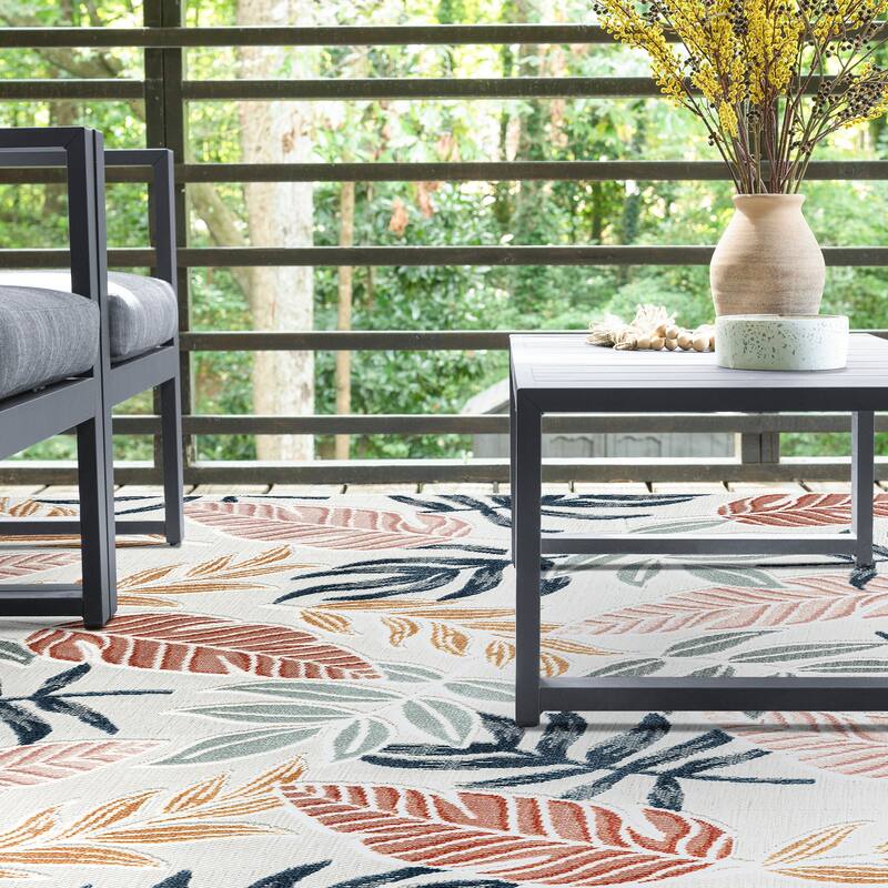 Tropicana Tropical Floral Indoor/Outdoor Area Rug