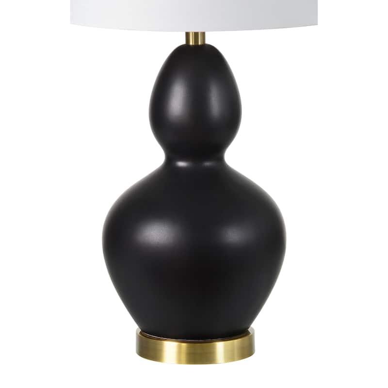 Everren Kamilia 26.75" Length Table Lamp- Set of two, Matte Black