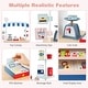 preview thumbnail 11 of 23, Costway Kids Snacks & Sweets Food Cart Kids Toy Cart Play Set with 30 - See Details