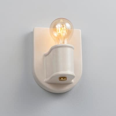 Ceramic Nouveau Wall Sconce