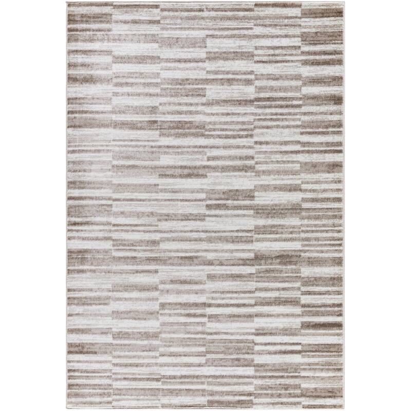 Livabliss Monte Carlo Modern & Contemporary Area Rug - Light Brown - 5'3" x 7'3"