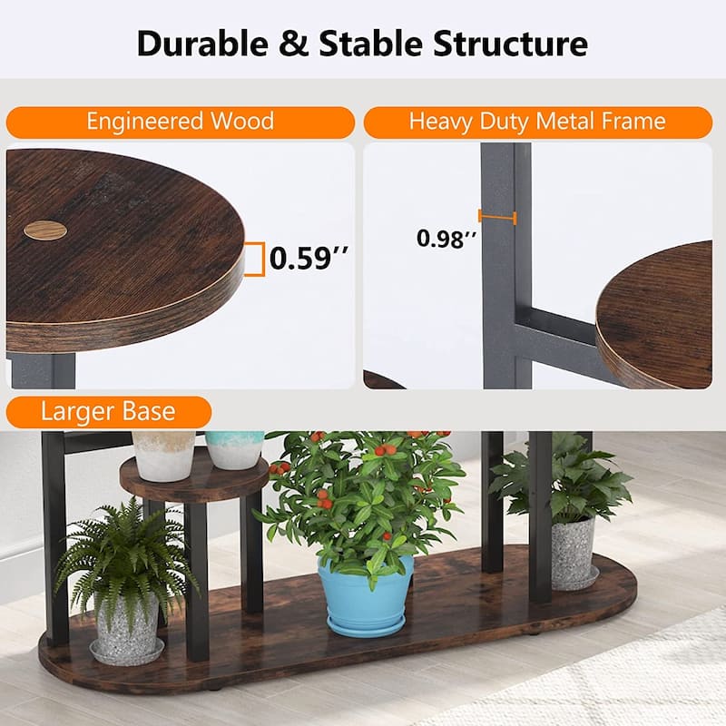 Multi-Tiered Plant Stand Plant Shelf Rack Indoor for Garden