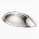 preview thumbnail 13 of 11, Alno Contemporary Solid Brass 3.5" Center to Center Smooth Shell Satin Nickel