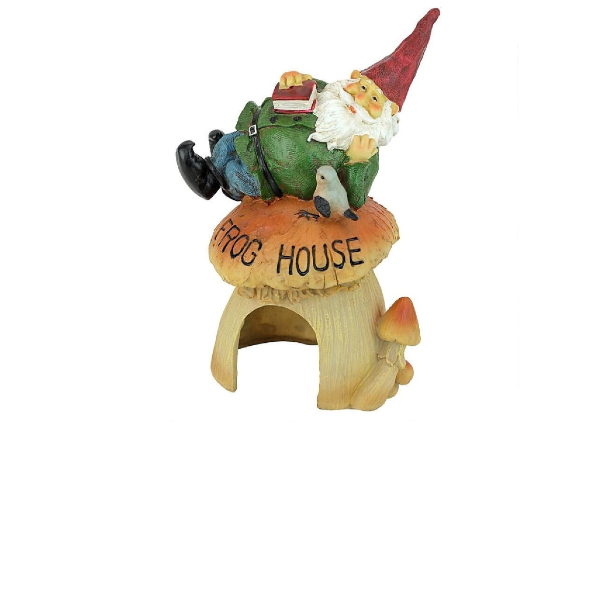 Shop 10 Garden Gnomes Frog House Hand Painted Outdoor Statue