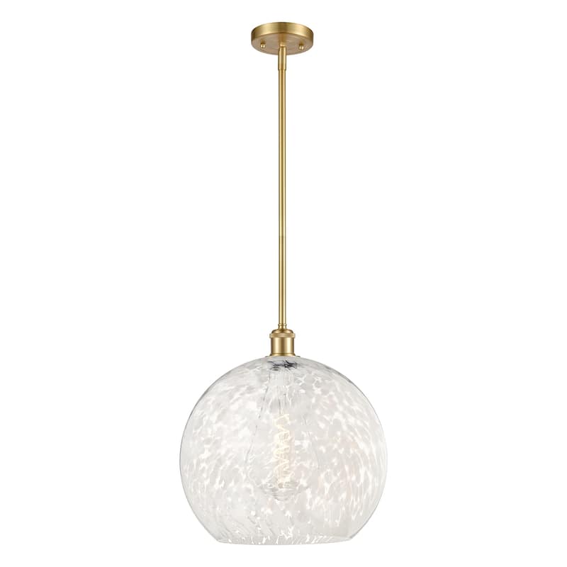 Innovations Lighting 516-1S-17-14 White Mouchette Pendant White