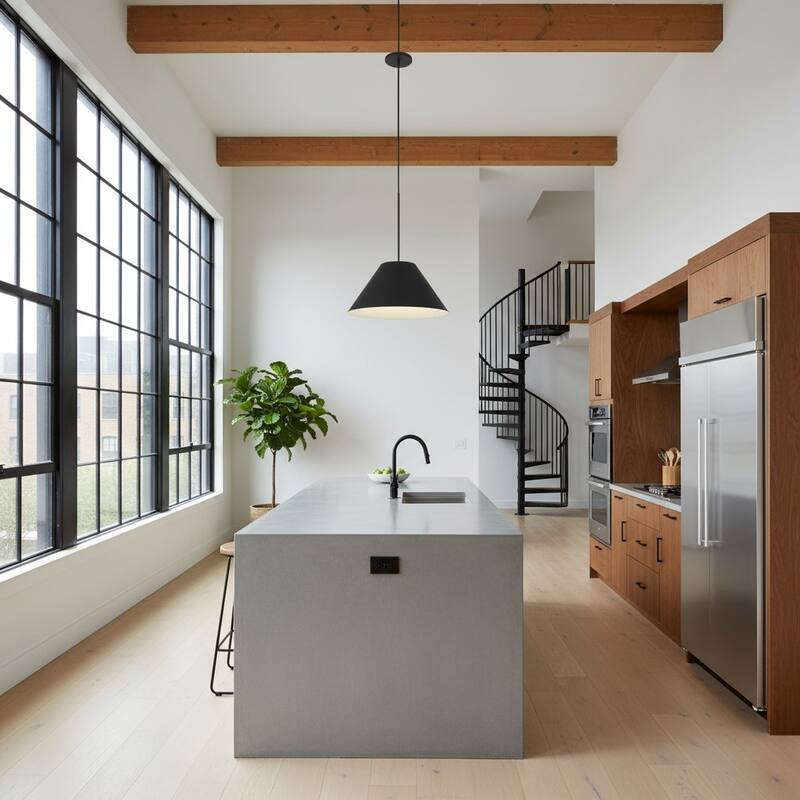 22 inch Integrated LED Pendant Light Diameter 5 Color Temperature Dimmable