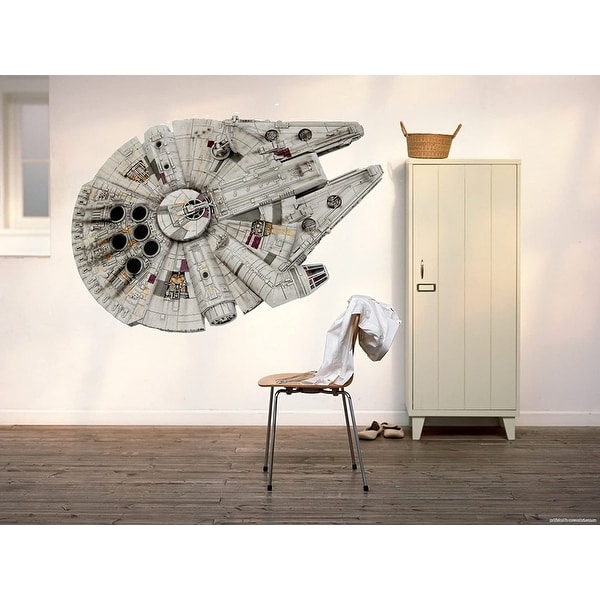vintage millennium falcon sticker placement