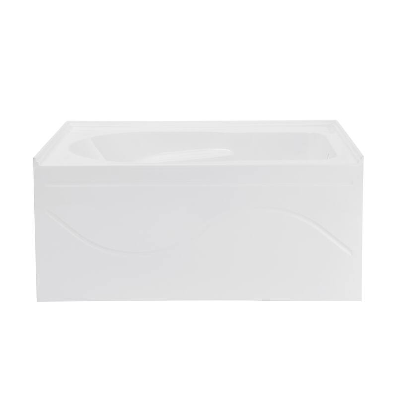 Dieppe 54'' X 30 Bathtub With Apron Right Hand Drain In White - 31.5x54 Right
