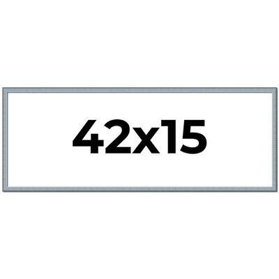 42x15 Frame Rustic Sky Blue Solid Wood Picture Frame | 0.75 Inch