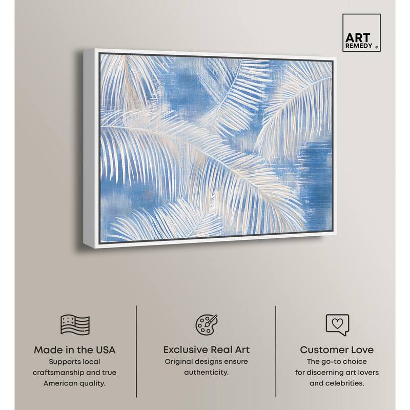 Sky Palm Silhouettes Canvas by Art Remedy