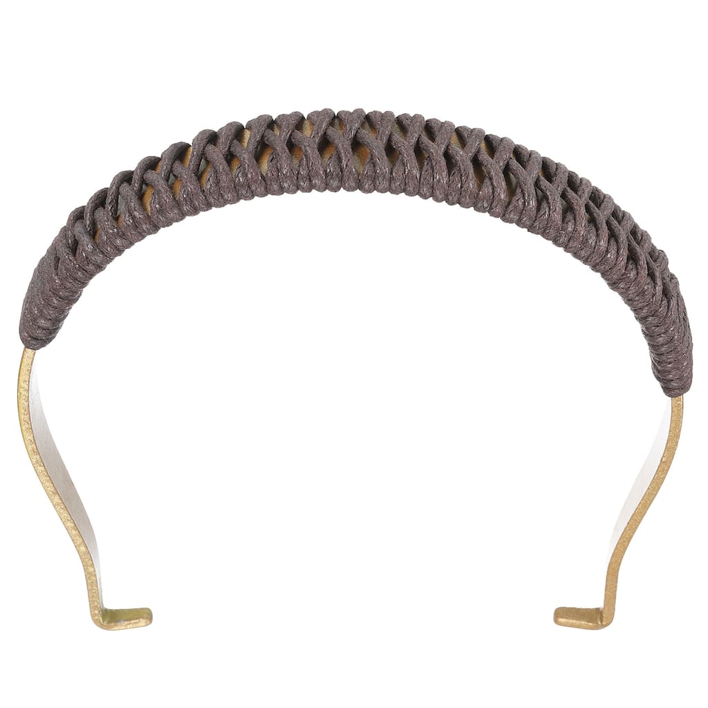 Metal Tea Pot Handle Woven Internal Buckle Handle for Tea Pot - Gold/Brown