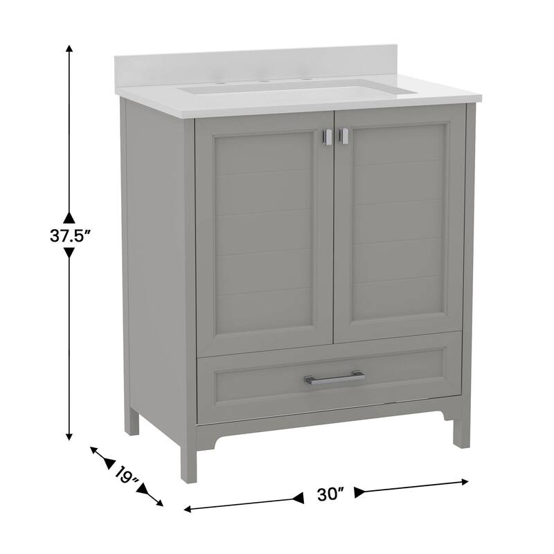 James Allan FFIR11007 30" Free Standing Single Basin Vanity Set with