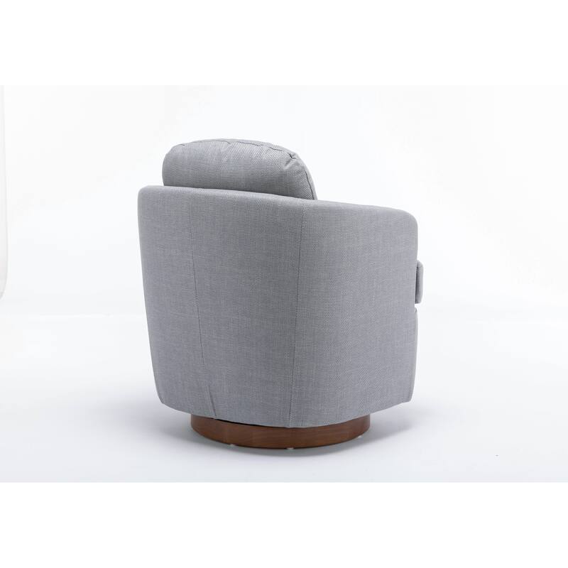 Round Accent Chair Sofa Chair with 360-Degree Rotation, Armchair Club Chair Swivel Chair Lounge Chair