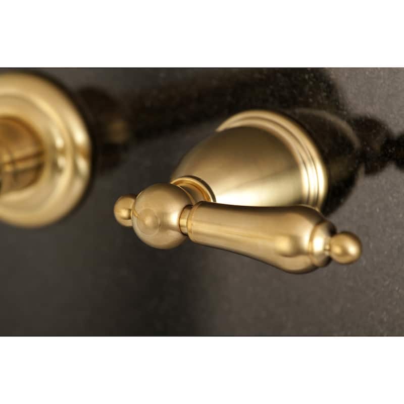 Kingston Brass English Country 3-Hole Wall Mount Roman Tub Faucet