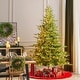 preview thumbnail 6 of 43, Glitzhome 7.5ft/9ft Pre-Lit Full Fir Artificial Christmas Tree w/Foot Pedal & Remote Control Simple Setup