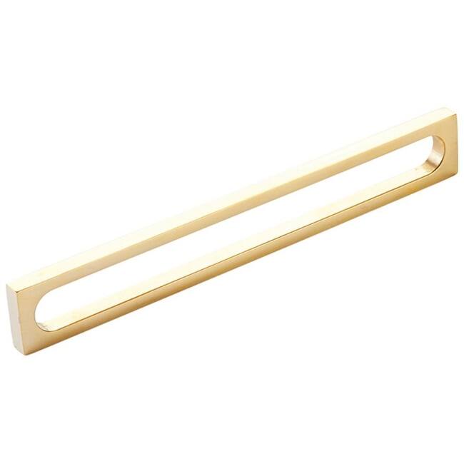 Schaub and Company 10034 Cafe Modern 8" Center to Center Rectangular - Unlacquered Brass