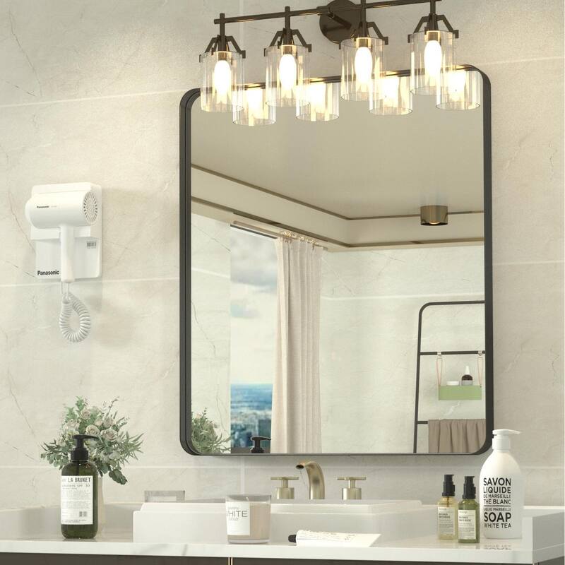 Rectangle Bathroom Mirror for Vanity Wall Mounted Vertical Horizontal Makeup Mirror
