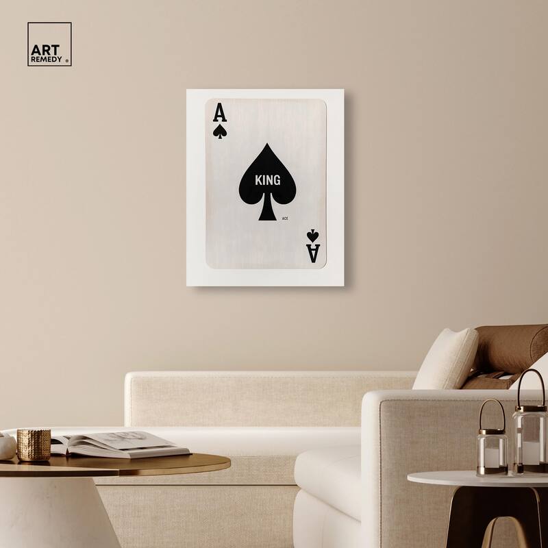 King of Spades Canvas by Art Remedy, Gallery Wrapped