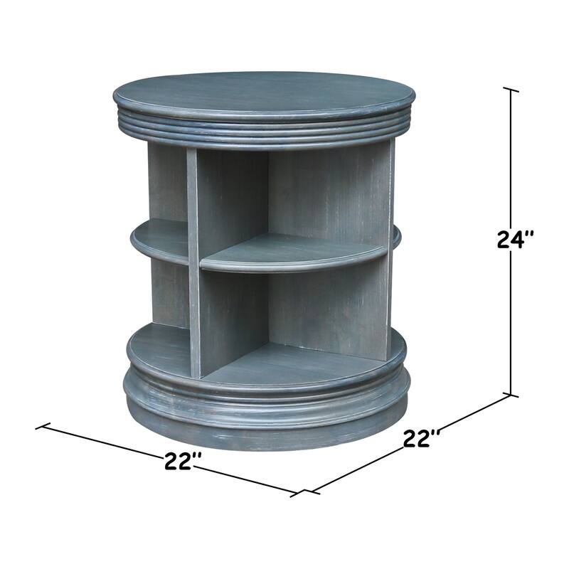 Library Round End Table