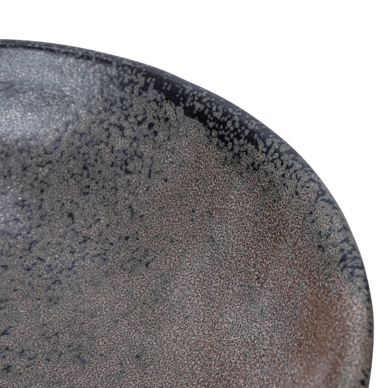 Stoneware Footed Pedestal Bowl with Handles