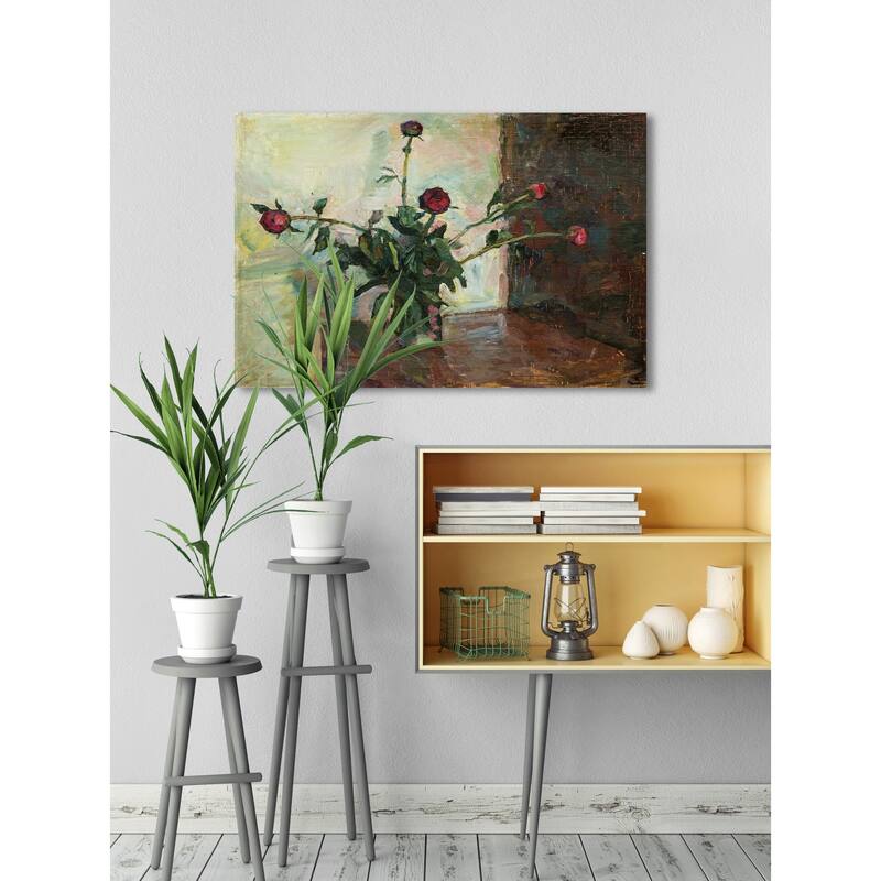 Love and Thorns Print on Wrapped Canvas