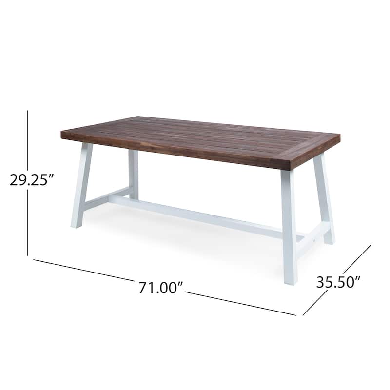 Carlisle Acacia Outdoor 3-piece Dining Set by Christopher Knight Home